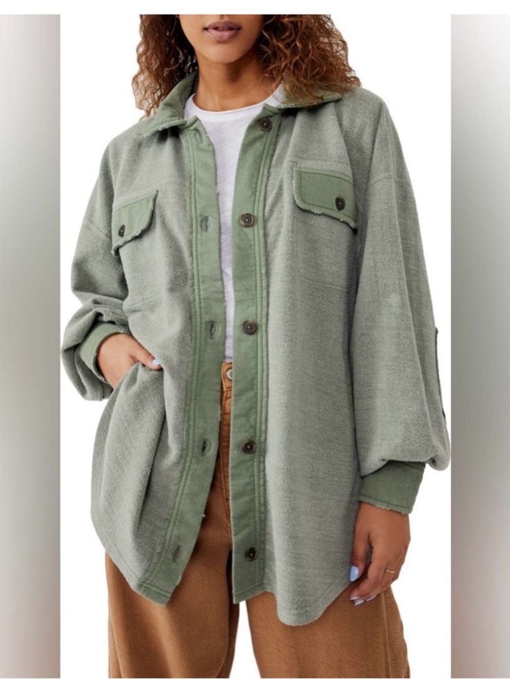 free people ruby jacket green